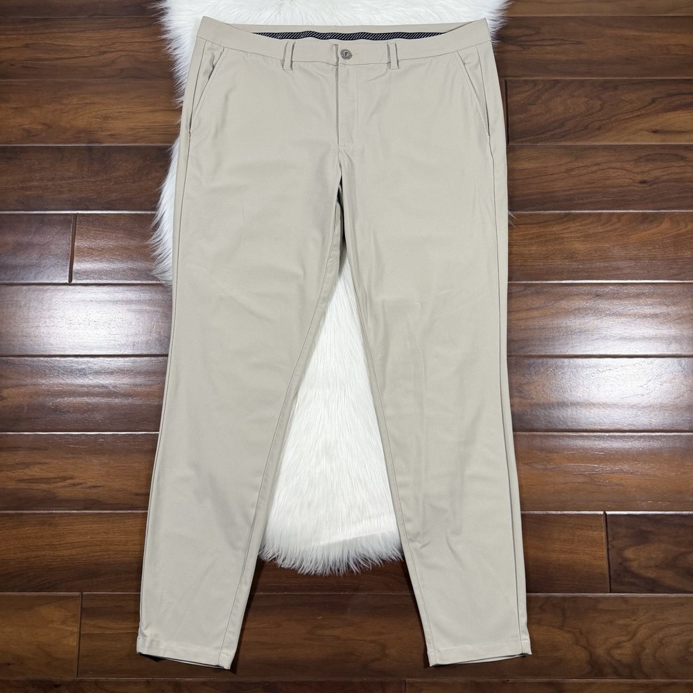 Primo Men's Size 40‎ Beige Khaki Performance Golf Pants